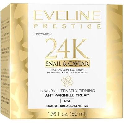 Eveline Cosmetics 24K Caracol & Caviar Crema Antiarrugas de Día Eveline Cosmetics 24K Caracol & Caviar Crema Antiarrugas de Día