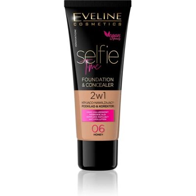 Eveline Cosmetics Selfie Time Fond de Teint & Correcteur - Miel - 30ml - Publicité Eveline Cosmetics Selfie Time Fond de Teint & Correcteur - Miel - 30ml - Publicité