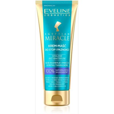 Eveline Cosmetics Miracle Égyptien - Crème pour pieds, Naturelle, 60ml - Publicité Eveline Cosmetics Miracle Égyptien - Crème pour pieds, Naturelle, 60ml - Publicité