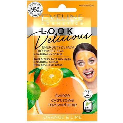 Eveline Cosmetics Look Delicious Nawilżająca i Rozświetlająca Maska - Maska twarzy Eveline Cosmetics Look Delicious Nawilżająca i Rozświetlająca Maska - Maska twarzy