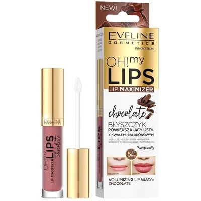 Eveline Cosmetics OH! my LIPS Lip Maximizer - Lip Gloss - Chocolate Eveline Cosmetics OH! my LIPS Lip Maximizer - Lip Gloss - Chocolate