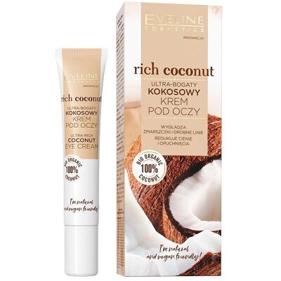Eveline Cosmetics Rikhaltig Kokos - Rynkfri Ögonkräm - 20ml Eveline Cosmetics Rikhaltig Kokos - Rynkfri Ögonkräm - 20ml