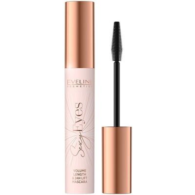 Eveline Cosmetics Sexy Eyes Mascara - Verlängert, hebt, Volumen, Curl - Schwarz Eveline Cosmetics Sexy Eyes Mascara - Verlängert, hebt, Volumen, Curl - Schwarz