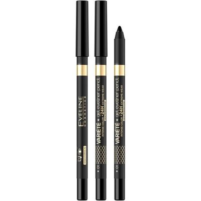 Eveline Cosmetics Variété Waterproof Gel Eyeliner - Black - Eyeliner Eveline Cosmetics Variété Waterproof Gel Eyeliner - Black - Eyeliner