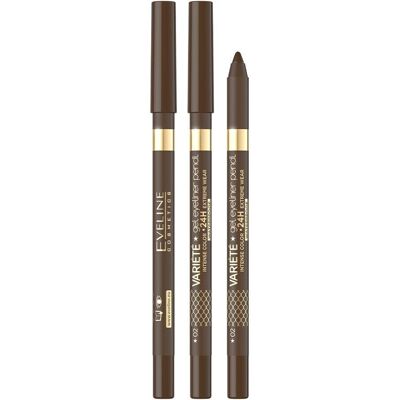 Eveline Cosmetics Variété Wasserfester Gel Eyeliner - Braun - Eyeliner Eveline Cosmetics Variété Wasserfester Gel Eyeliner - Braun - Eyeliner