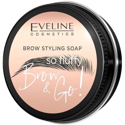 Eveline Cosmetics Eveline Brow & Go! Styling Soap - Long-lasting, Vegan, Easy to apply Eveline Cosmetics Eveline Brow & Go! Styling Soap - Long-lasting, Vegan, Easy to apply