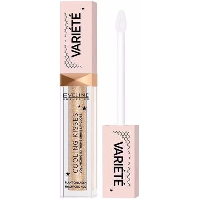 Eveline Cosmetics Variété Cooling Kisses Hydrating Lip Gloss - Lip Gloss, Hydrating, Cooling Effect, Sugar Nude Eveline Cosmetics Variété Cooling Kisses Hydrating Lip Gloss - Lip Gloss, Hydrating, Cooling Effect, Sugar Nude