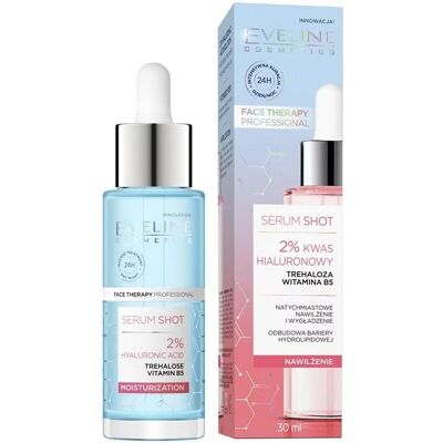 Eveline Cosmetics Serum Shot 2% Hyaluronic Acid - Hydrating & Nourishing Serum 30ml Eveline Cosmetics Serum Shot 2% Hyaluronic Acid - Hydrating & Nourishing Serum 30ml