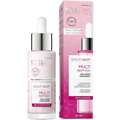 Eveline Cosmetics Serum Shot Multi Peptides - Sérum visage rajeunissant 30ml - Publicité Eveline Cosmetics Serum Shot Multi Peptides - Sérum visage rajeunissant 30ml - Publicité