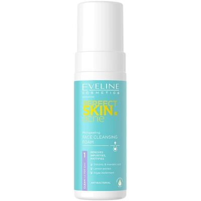 Eveline Cosmetics Perfect Skin Mousse Nettoyant Profond pour Peau à Problèmes - Publicité Eveline Cosmetics Perfect Skin Mousse Nettoyant Profond pour Peau à Problèmes - Publicité