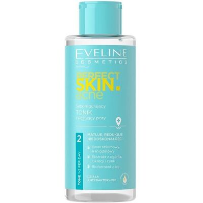 Eveline Cosmetics Perfect Skin Akne Seboregulierende porenverfeinernde Gesichtswasser Eveline Cosmetics Perfect Skin Akne Seboregulierende porenverfeinernde Gesichtswasser