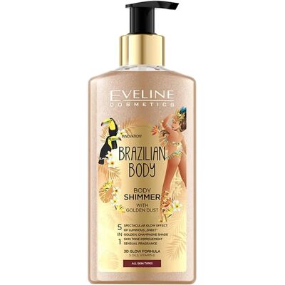 Eveline Cosmetics Brazilian Body Emulsion mit Glitzer - Körperart Eveline Cosmetics Brazilian Body Emulsion mit Glitzer - Körperart
