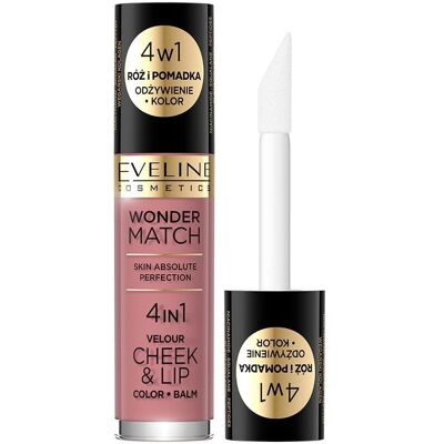 Eveline Cosmetics Wonder Match Velour Joues & Lèvres - Teint pour lèvres et joues - Publicité Eveline Cosmetics Wonder Match Velour Joues & Lèvres - Teint pour lèvres et joues - Publicité