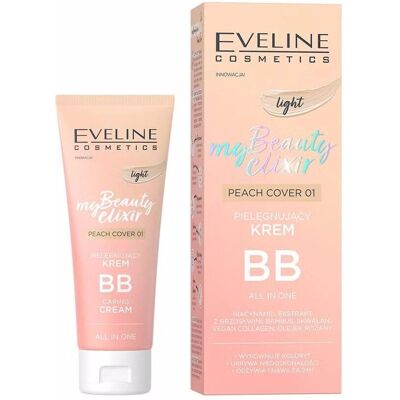 Eveline Cosmetics My Beauty Elixir Peach Cover feuchtigkeitsspendende BB Creme - BB Cream Eveline Cosmetics My Beauty Elixir Peach Cover feuchtigkeitsspendende BB Creme - BB Cream