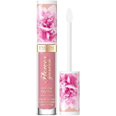 Eveline Cosmetics Flower Garden Lip Gloss - Delicate Rose - Moisturizes, Adds Color, Long-Lasting Eveline Cosmetics Flower Garden Lip Gloss - Delicate Rose - Moisturizes, Adds Color, Long-Lasting