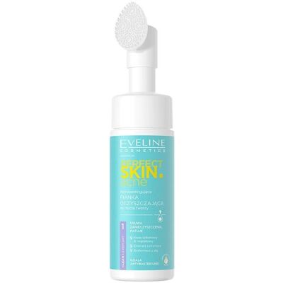 Eveline Cosmetics - Schiuma Pulente Acne Perfetta con Spazzola per Pori - 150ml Eveline Cosmetics - Schiuma Pulente Acne Perfetta con Spazzola per Pori - 150ml