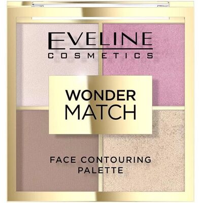 Eveline Cosmetics Wonder Match Ansiktspalette - 4-i-1 Sminkpalette Eveline Cosmetics Wonder Match Ansiktspalette - 4-i-1 Sminkpalette