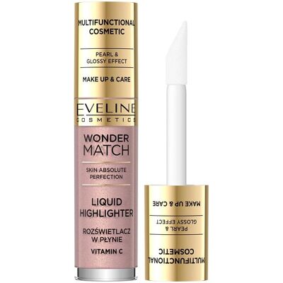 Eveline Cosmetics Wonder Match Liquid Highlighter - Face, Radiant Glow Eveline Cosmetics Wonder Match Liquid Highlighter - Face, Radiant Glow