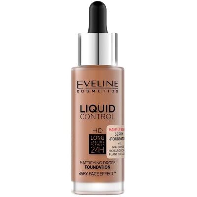 Eveline Cosmetics Fondotinta Liquido Controllo HD - Toffee - Fondotinta Eveline Cosmetics Fondotinta Liquido Controllo HD - Toffee - Fondotinta