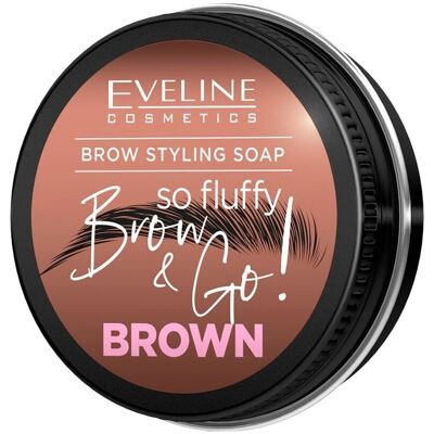 Eveline Cosmetics Brow & Go! Styling-Seife für die Augenbrauen - Styling Soap Eveline Cosmetics Brow & Go! Styling-Seife für die Augenbrauen - Styling Soap