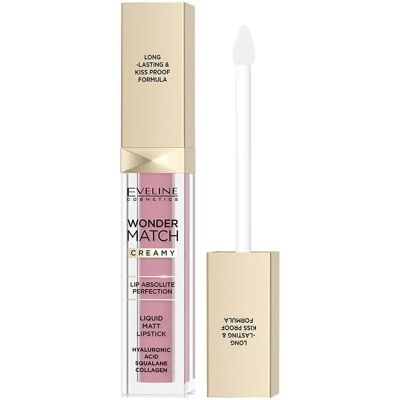 Eveline Cosmetics Wonder Match Lipstick - Classic Red - Long-lasting Matte Liquid Eveline Cosmetics Wonder Match Lipstick - Classic Red - Long-lasting Matte Liquid
