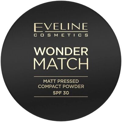 Eveline Cosmetics Wonder Match Kompaktpuder SPF 30 Farbton 01 8 g Eveline Cosmetics Wonder Match Kompaktpuder SPF 30 Farbton 01 8 g