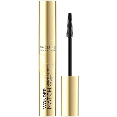 Eveline Cosmetics Wonder Match Vegan Waterproof Mascara - Black - 7ml Eveline Cosmetics Wonder Match Vegan Waterproof Mascara - Black - 7ml