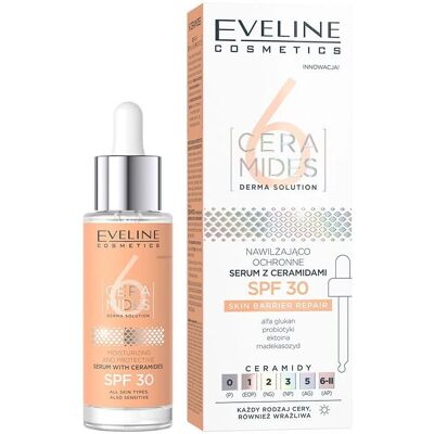 Eveline Cosmetics 6 Ceramides - Nawilżające serum przeciwsłoneczne Eveline Cosmetics 6 Ceramides - Nawilżające serum przeciwsłoneczne
