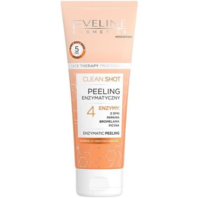 Eveline Cosmetics Clean Shot 4 Enzymes - Scrub enzimatica per donne - 75 ml Eveline Cosmetics Clean Shot 4 Enzymes - Scrub enzimatica per donne - 75 ml
