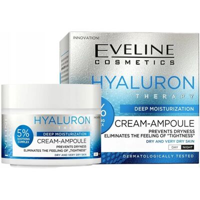 Eveline Cosmetics Hyaluron Therapy 24-Stunden Hydratationscreme Eveline Cosmetics Hyaluron Therapy 24-Stunden Hydratationscreme