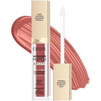 Eveline Cosmetics Wonder Match Rossetto Liquido Opaco a Lunga Durata - Toffee Eveline Cosmetics Wonder Match Rossetto Liquido Opaco a Lunga Durata - Toffee