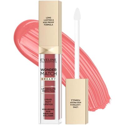 Eveline Cosmetics Wonder Match Lippenstift - Cashmere Rose - Lang anhaltender matter Effekt Eveline Cosmetics Wonder Match Lippenstift - Cashmere Rose - Lang anhaltender matter Effekt