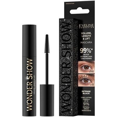 Mascara Vegane Eveline Wonder Show - Longueur, Volume & Lifting - Publicité Mascara Vegane Eveline Wonder Show - Longueur, Volume & Lifting - Publicité
