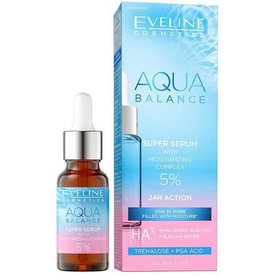 Eveline Cosmetics Aqua Balance Trehalose + PGA Serum - Hydratisierend, 18ml Eveline Cosmetics Aqua Balance Trehalose + PGA Serum - Hydratisierend, 18ml