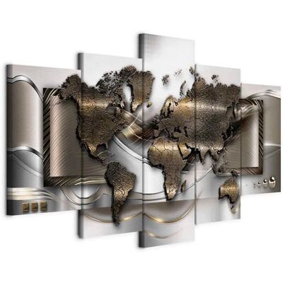 Artgeist - WorldMap - 200x100 cm - Depth 1.2 cm - Canvas print Artgeist - WorldMap - 200x100 cm - Depth 1.2 cm - Canvas print
