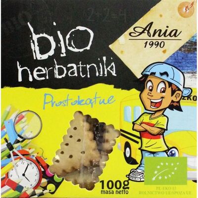Herbatniki prostokątne BIO - Składniki organiczne Herbatniki prostokątne BIO - Składniki organiczne