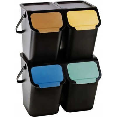 Ensemble de Conteneurs à Déchets BINI - Écologique, Recyclé, Filtre à Odeurs - Publicité Ensemble de Conteneurs à Déchets BINI - Écologique, Recyclé, Filtre à Odeurs - Publicité