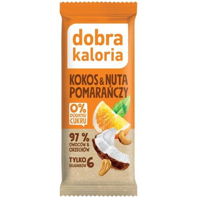 Good Kaloria Kokos- und Orangen-Fruchtriegel - Fruit Bar Good Kaloria Kokos- und Orangen-Fruchtriegel - Fruit Bar