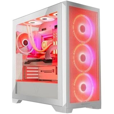 Boîtier ATX Modecom Volcano Expanse S ARGB Blanc Boîtier ATX Modecom Volcano Expanse S ARGB Blanc