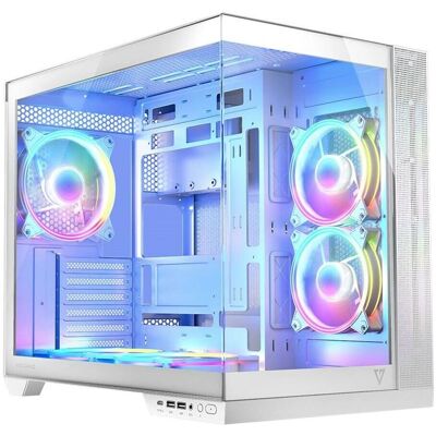Boîtier PC Modecom Volcano Panorama ARGB Tour Midi Blanc Boîtier PC Modecom Volcano Panorama ARGB Tour Midi Blanc