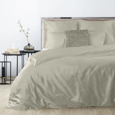 Eurofirany Linge de lit unisexe - Satin de coton 180x200 - Gris-Beige - Publicité Eurofirany Linge de lit unisexe - Satin de coton 180x200 - Gris-Beige - Publicité