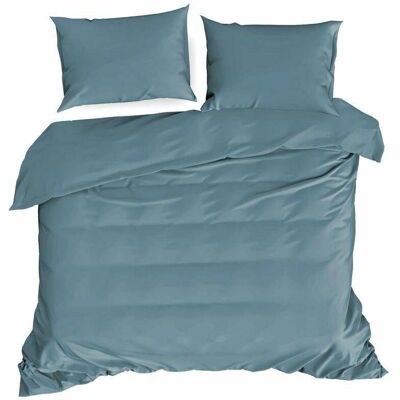 Eurofirany Unisex Bettwäsche - 383095 - Baumwoll-Satin - Blau Eurofirany Unisex Bettwäsche - 383095 - Baumwoll-Satin - Blau
