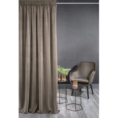 Eurofirany Rideau Unisexe - Rideau en Velours - 140x270cm - Marron Eurofirany Rideau Unisexe - Rideau en Velours - 140x270cm - Marron