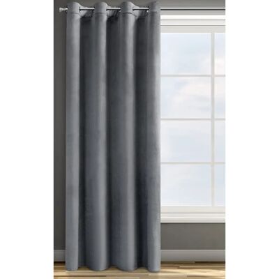 Eurofirany Pink Velvet Curtain - Elegant Modern Drapery Eurofirany Pink Velvet Curtain - Elegant Modern Drapery