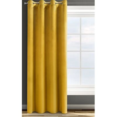 Eurofirany Rosa Mustard Curtain - 140x250 - Velvet, Unisex Style - Curtain Eurofirany Rosa Mustard Curtain - 140x250 - Velvet, Unisex Style - Curtain