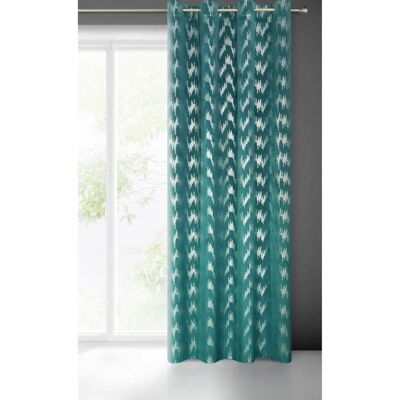 Eurofirany Drape - Turquoise Velvet Curtain - 140x250 cm Eurofirany Drape - Turquoise Velvet Curtain - 140x250 cm