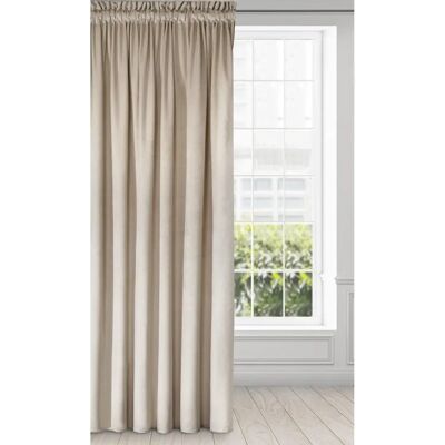 Rideau en Velours Beige Melanie - Rideau Rideau en Velours Beige Melanie - Rideau