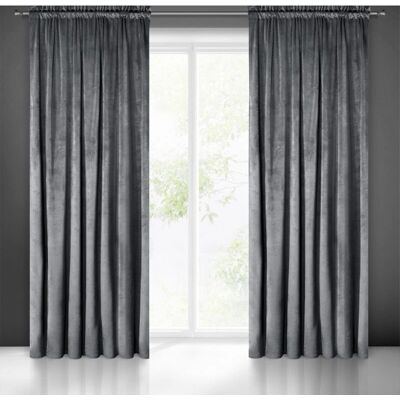 Eurofirany Rideau en velours Melani - 140x270 cm - Rideau Eurofirany Rideau en velours Melani - 140x270 cm - Rideau