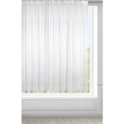 Eurofirany White Voile Curtain - Classic & Elegant - 400x150cm Eurofirany White Voile Curtain - Classic & Elegant - 400x150cm