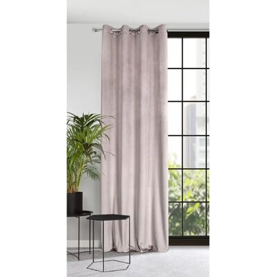 Eurofirany Drape 384145 - velvet, powder, 140x250cm - Drape Eurofirany Drape 384145 - velvet, powder, 140x250cm - Drape
